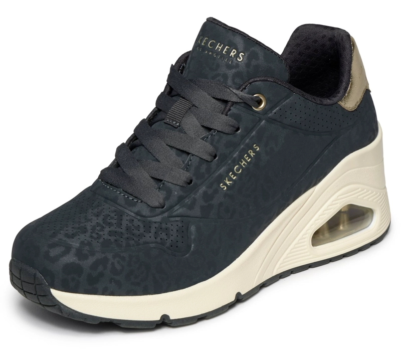 ZAPATILLAS MUJER UNO WEDGE SAFARI DAZE NEGRO SKECHERS - 4