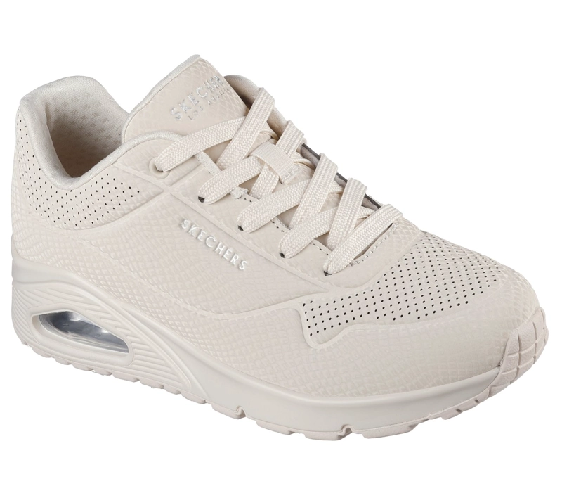 ZAPATILLAS MUJER UNO SHINY SCALE BEIGE SKECHERS - 4