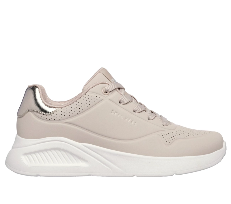 ZAPATILLAS MUJER UNO LITE SHIMMER ALONG BEIGE SKECHERS - 1