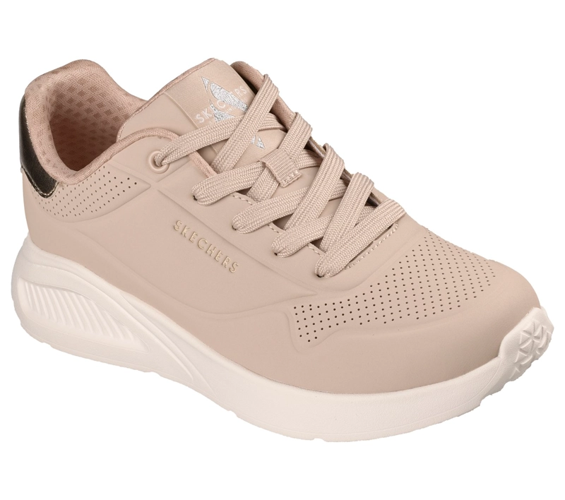 ZAPATILLAS MUJER UNO LITE SHIMMER ALONG BEIGE SKECHERS - 2