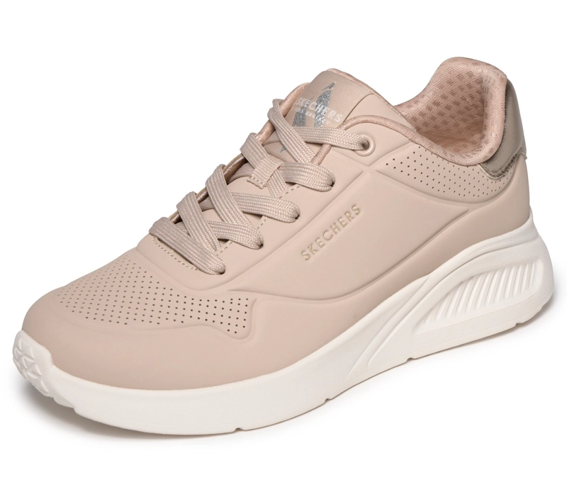 ZAPATILLAS MUJER UNO LITE SHIMMER ALONG BEIGE SKECHERS - 3