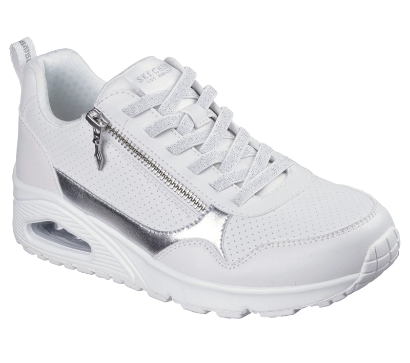 ZAPATILLAS MUJER UNO METALLIC SLIDERS BLANCO SKECHERS - 2