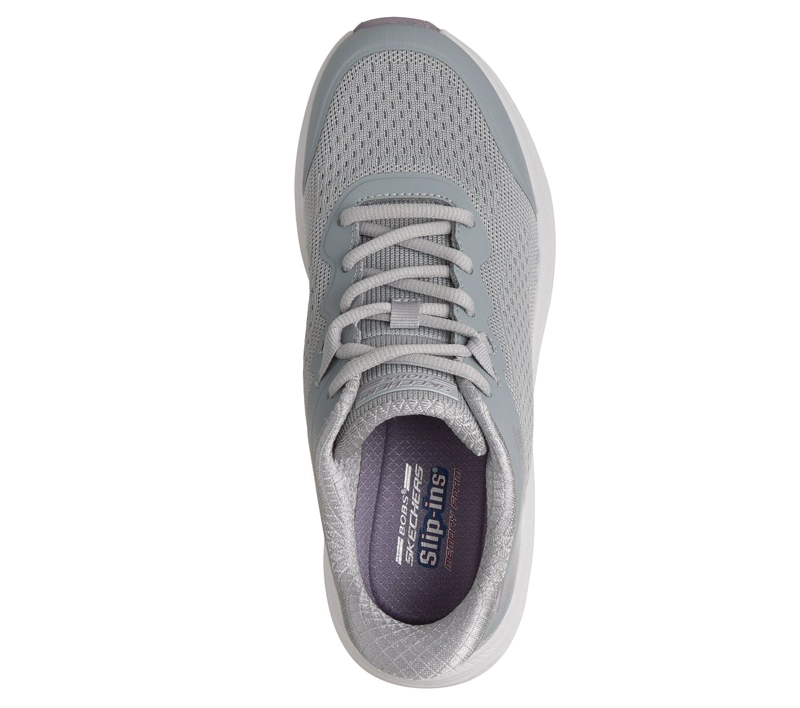 ZAPATILLAS MUJER SLIP-INS BOBS SKILLZ CELESTE GRIS SKECHERS - 2