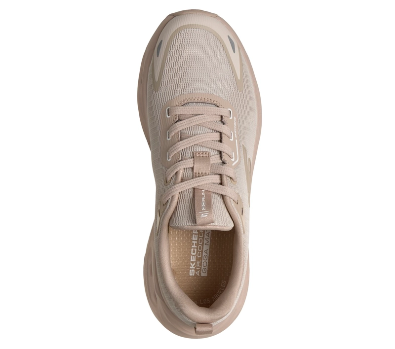 ZAPATILLAS MUJER MAX CUSHIONING GLIDE-STEP BEIGE SKECHERS - 2