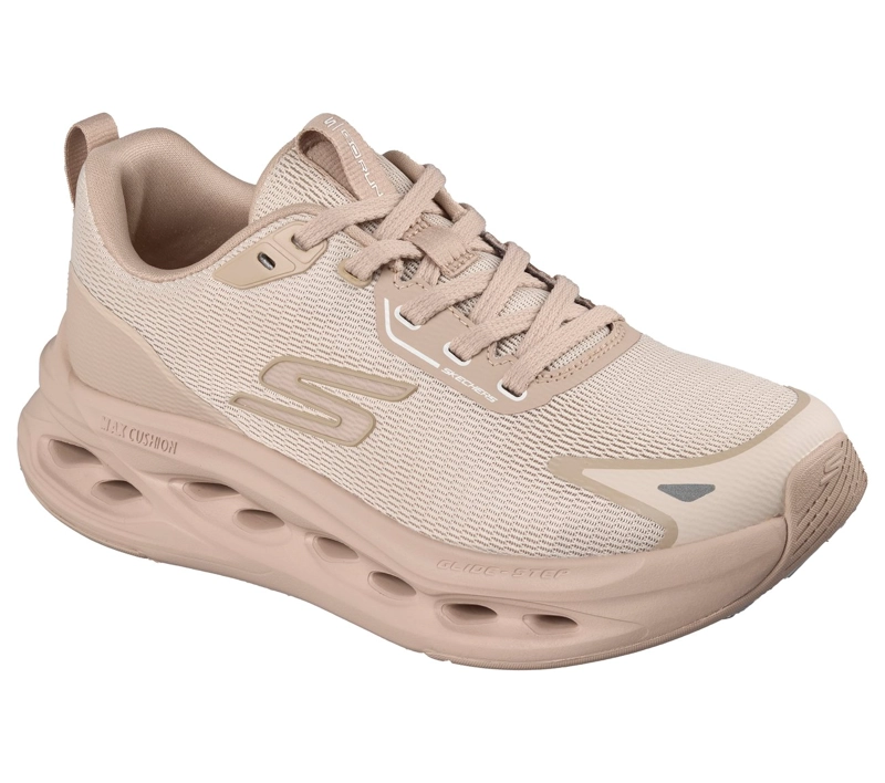 ZAPATILLAS MUJER MAX CUSHIONING GLIDE-STEP BEIGE SKECHERS - 4