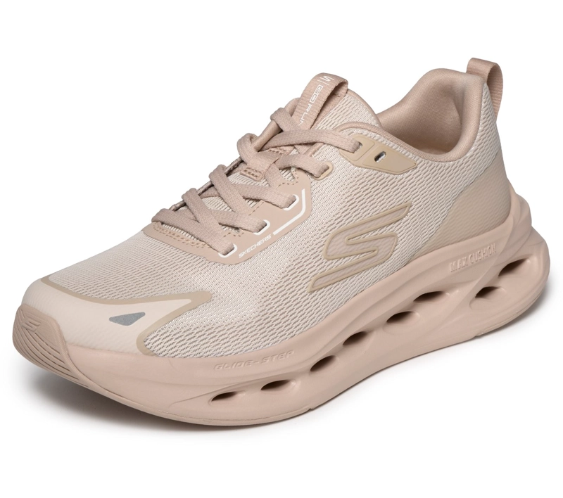 ZAPATILLAS MUJER MAX CUSHIONING GLIDE-STEP BEIGE SKECHERS - 5