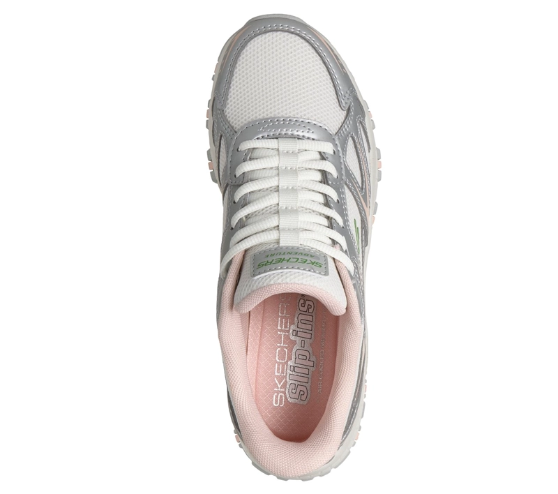 ZAPATILLAS MUJER SLIP-INS HILLCREST PLATEADO SKECHERS - 2