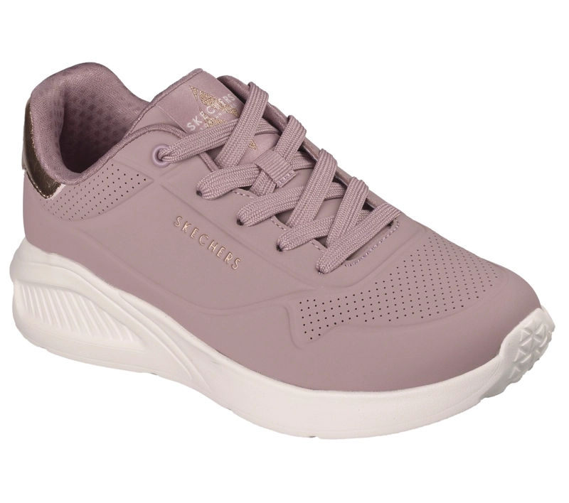 ZAPATILLAS MUJER UNO LITE SHIMMER ALONG MALVA SKECHERS - 4
