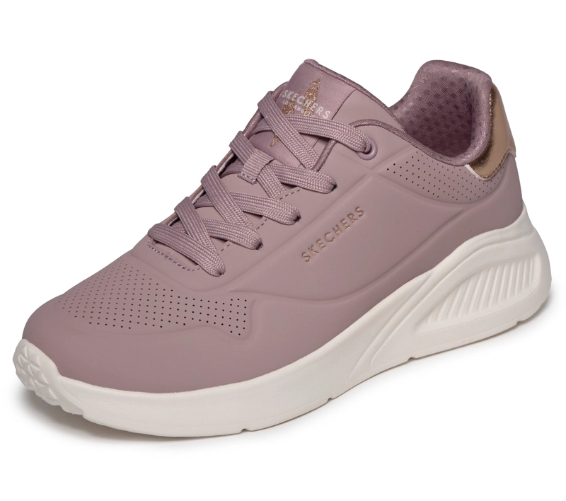 ZAPATILLAS MUJER UNO LITE SHIMMER ALONG MALVA SKECHERS - 5