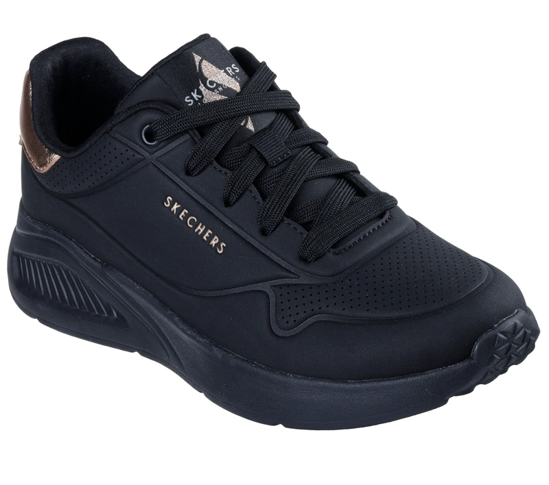 ZAPATILLAS MUJER UNO LITE SHIMMER ALONG NEGRO SKECHERS - 4