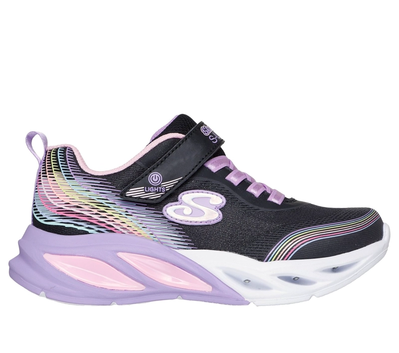 ZAPATILLAS NIÑA COSMIC GLOW RAINBOW BEAM NEGRO SKECHERS - 1