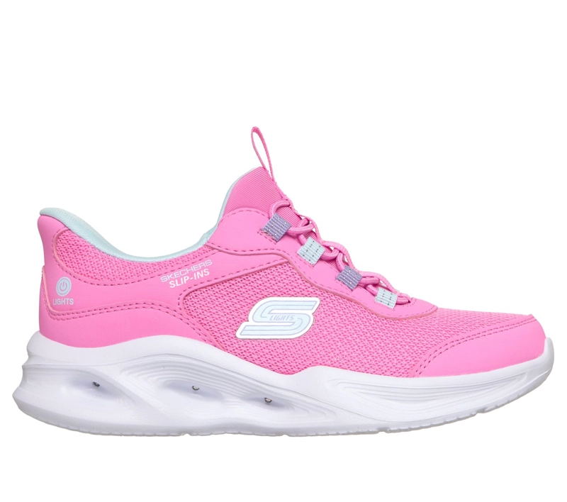 ZAPATILLAS NIÑA SLIP-INS SOLA GLOW BLANCO ROSADO SKECHERS - 1