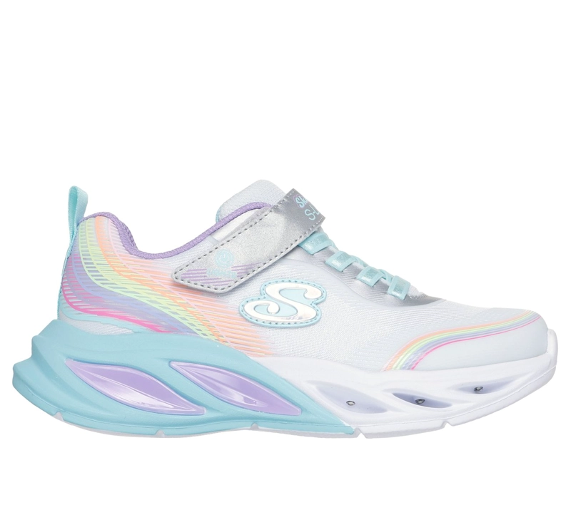 ZAPATILLAS NIÑA COSMIC GLOW RAINBOW BEAM CELESTE SKECHERS - 1