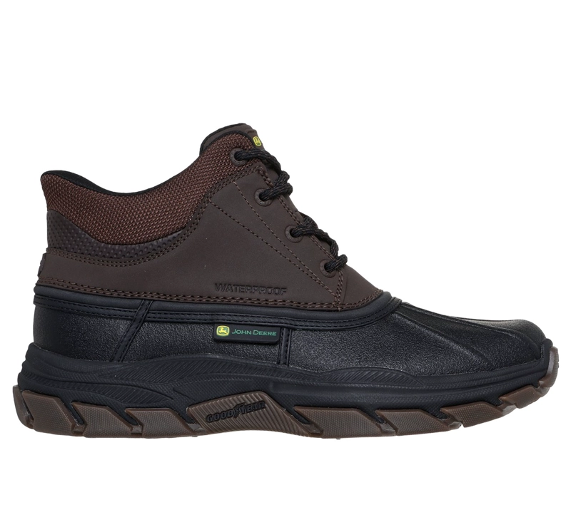 BOTINES HOMBRE SLIP-INS RESPECTED SWAMPER GRIS SKECHERS - 1