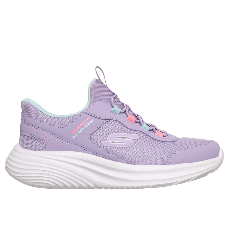 ZAPATILLAS SKECHERS NIÑA SLIP-INS BOUNDER PRO MORADO - 1