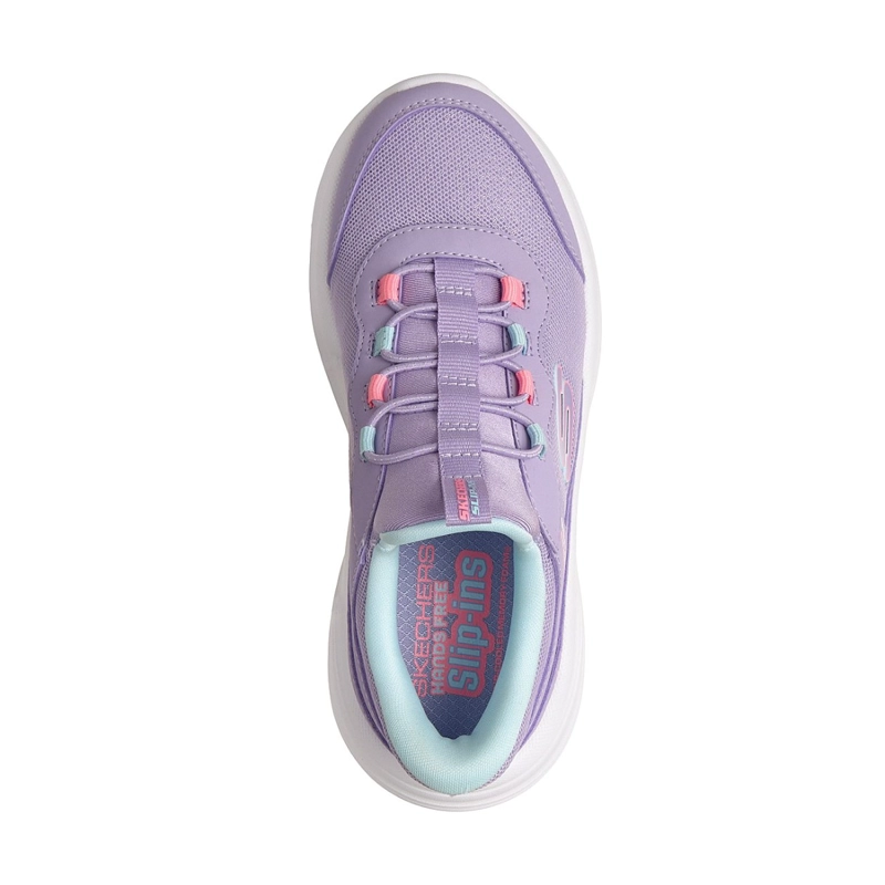 ZAPATILLAS SKECHERS NIÑA SLIP-INS BOUNDER PRO MORADO - 2