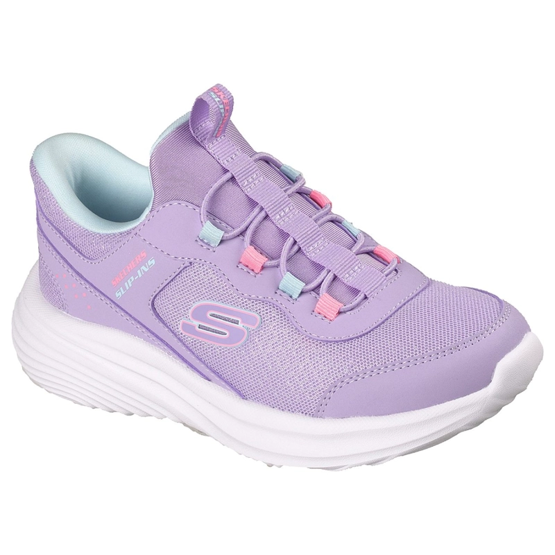 ZAPATILLAS SKECHERS NIÑA SLIP-INS BOUNDER PRO MORADO - 5