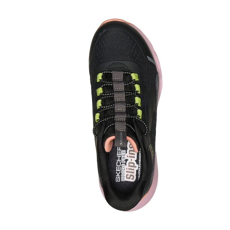ZAPATILLAS SKECHERS NIÑA SLIP-INS GLIDE-STEP + NEGRO - 2