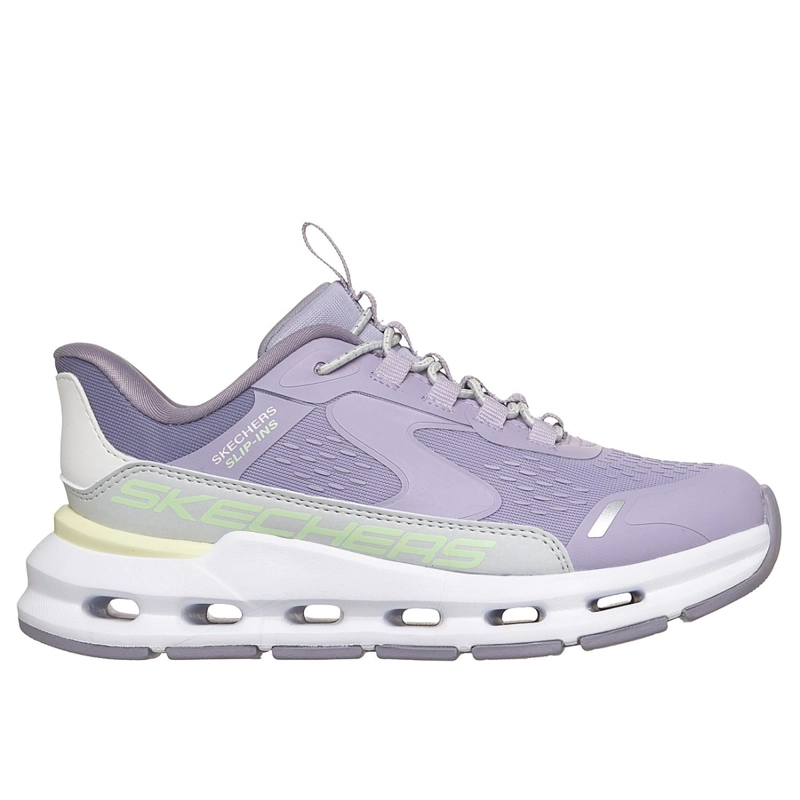 ZAPATILLAS SKECHERS NIÑA SLIP-INS GLIDE-STEP + MORADO - 1