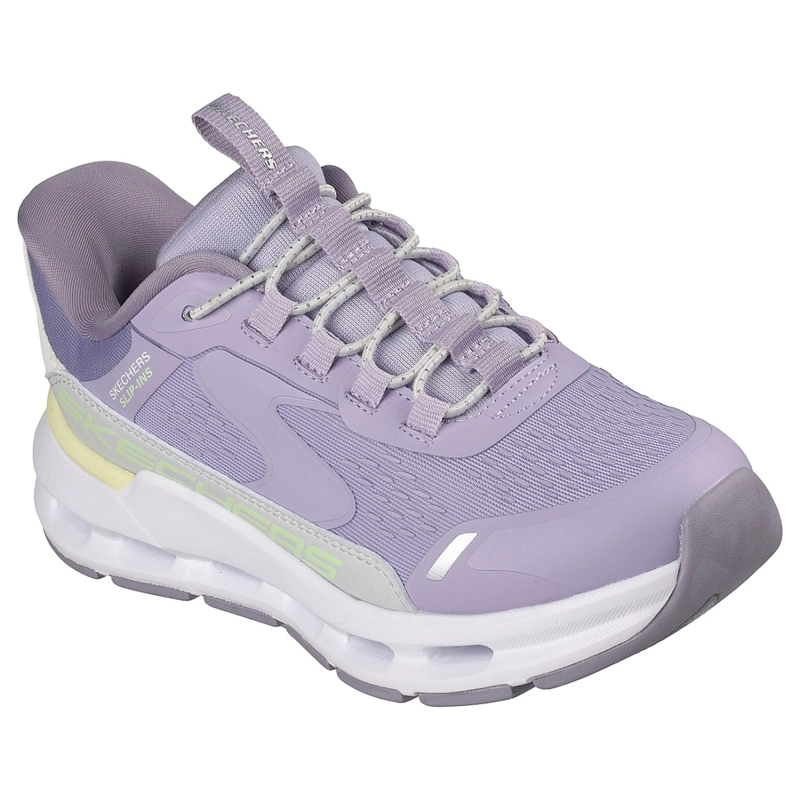 ZAPATILLAS SKECHERS NIÑA SLIP-INS GLIDE-STEP + MORADO - 5
