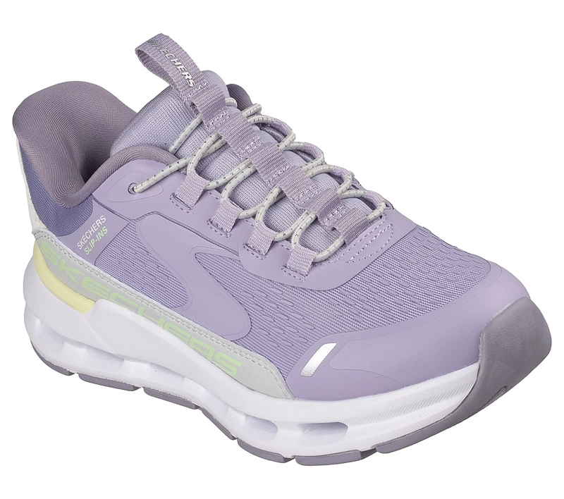 ZAPATILLAS SKECHERS NIÑA SLIP-INS GLIDE-STEP + MORADO - 5