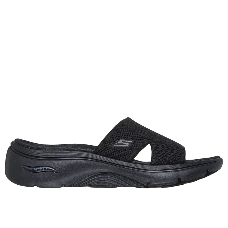 SANDALIAS SKECHERS MUJER SLIP-INS GO WALK ARCH FIT 2.0 NEGRO - 1