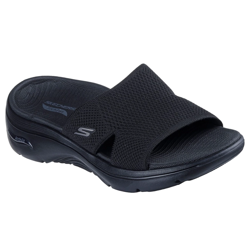 SANDALIAS SKECHERS MUJER SLIP-INS GO WALK ARCH FIT 2.0 NEGRO - 6