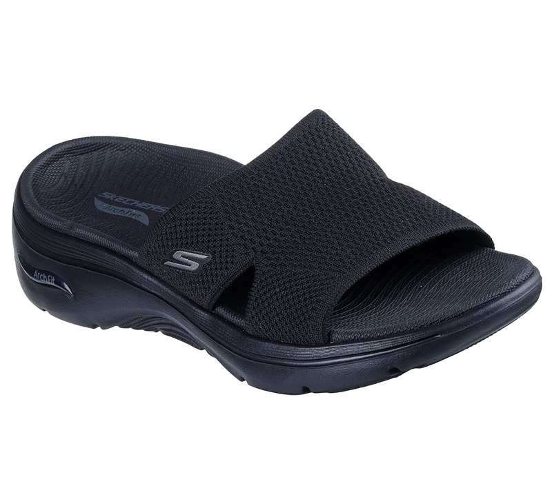SANDALIAS SKECHERS MUJER SLIP-INS GO WALK ARCH FIT 2.0 NEGRO - 6