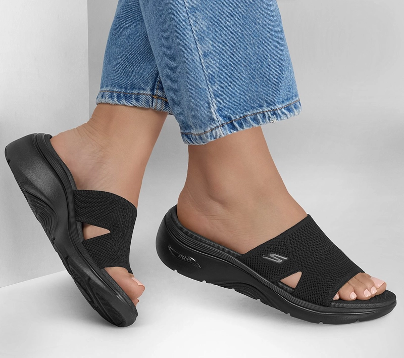 SANDALIAS SKECHERS MUJER SLIP-INS GO WALK ARCH FIT 2.0 NEGRO - 2