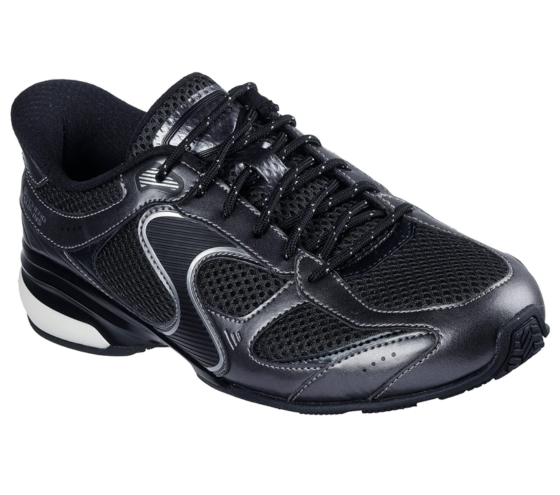ZAPATILLAS SKECHERS MUJER SLIP-INS EXHILARATE NEGRO - 5