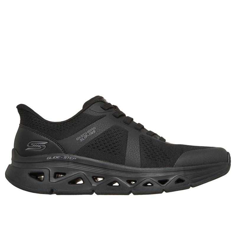 ZAPATILLAS SKECHERS HOMBRE SLIP-INS BOBS ARC WAVES NEGRO - 1