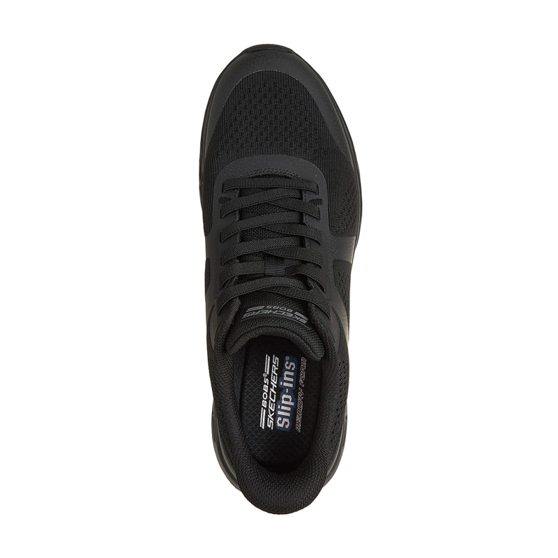 ZAPATILLAS SKECHERS HOMBRE SLIP-INS BOBS ARC WAVES NEGRO - 2