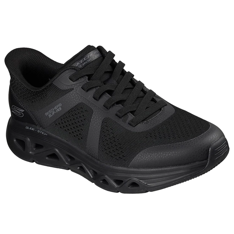 ZAPATILLAS SKECHERS HOMBRE SLIP-INS BOBS ARC WAVES NEGRO - 5