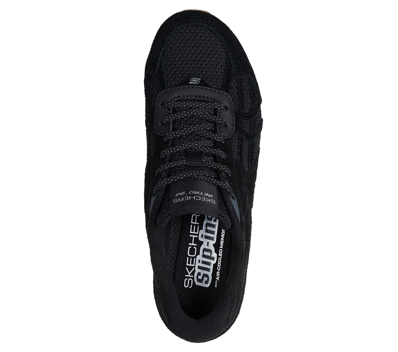 ZAPATILLAS SKECHERS MUJER SLIP-INS RETRO LITE OSHARE NEGRO - 2