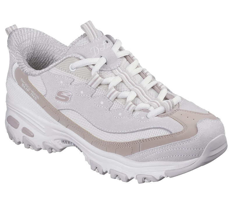 ZAPATILLAS SKECHERS MUJER SLIP-INS DLITES VINTAGE HAZE BEIGE - 2