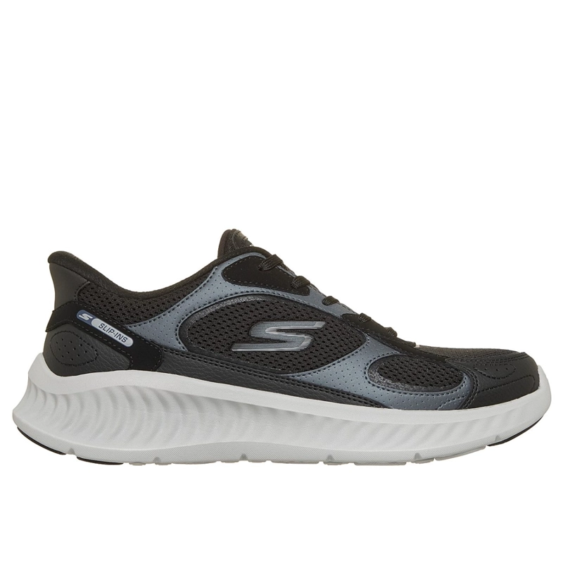 ZAPATILLAS SKECHERS MUJER SLIP-INS GO WALK NOW AURA NEGRO - 1