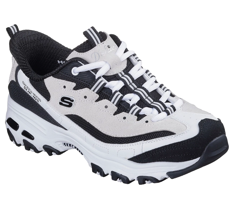 ZAPATILLAS SKECHERS MUJER SLIP-INS DLITES VINTAGE HAZE NEGRO - 2