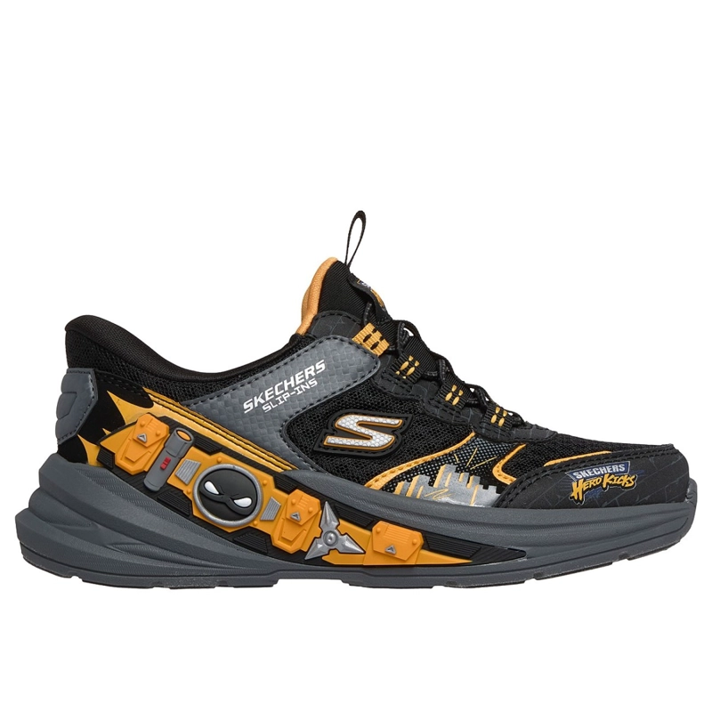ZAPATILLAS SKECHERS NIÑO SLIP-INS HYPER-QUEST NEGRO - 1