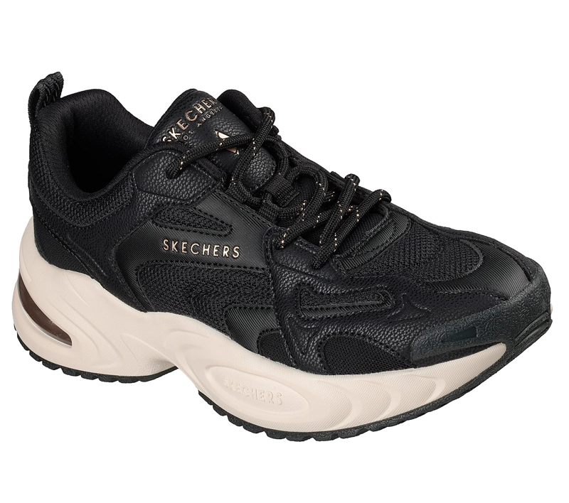 ZAPATILLAS SKECHERS MUJER UNO RYZE NEGRO - 5