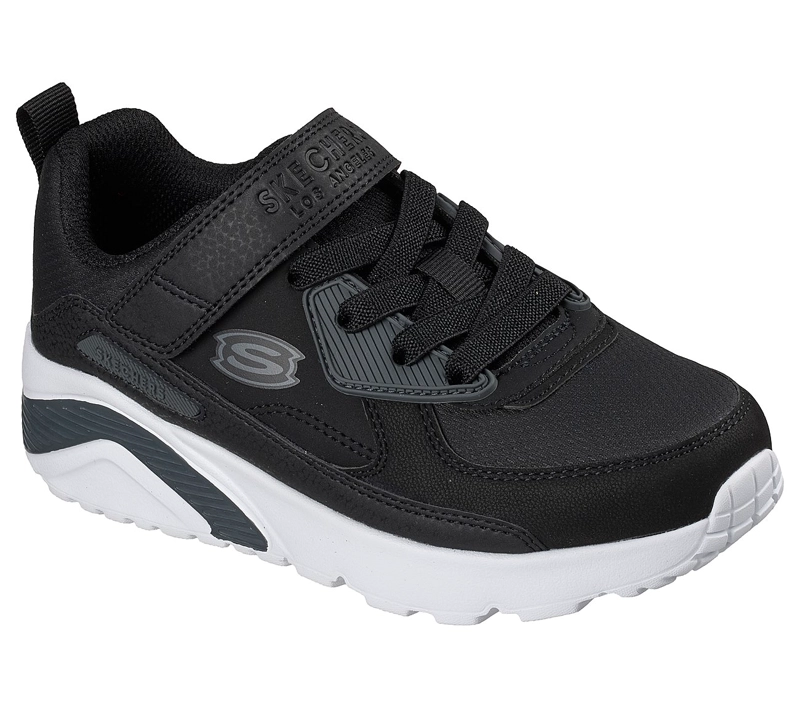 ZAPATILLAS SKECHERS NIÑO UNO LITE REVIVAL-EDGE NEGRO - 2