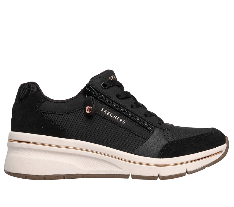 ZAPATILLAS SKECHERS MUJER BILLION FLEX LUXE UP NEGRO - 1