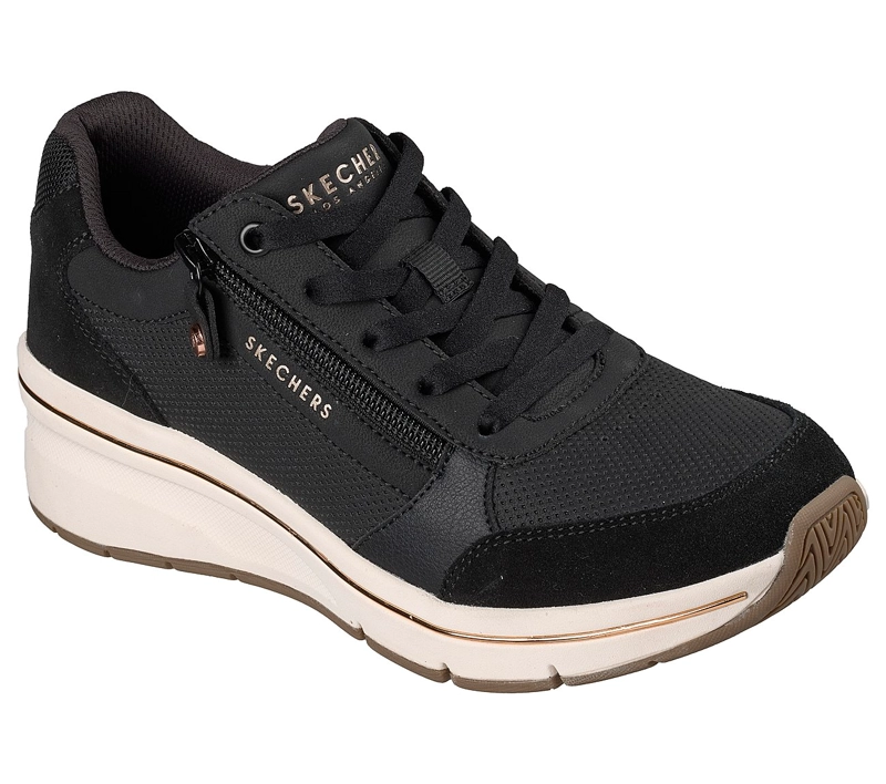 ZAPATILLAS SKECHERS MUJER BILLION FLEX LUXE UP NEGRO - 2