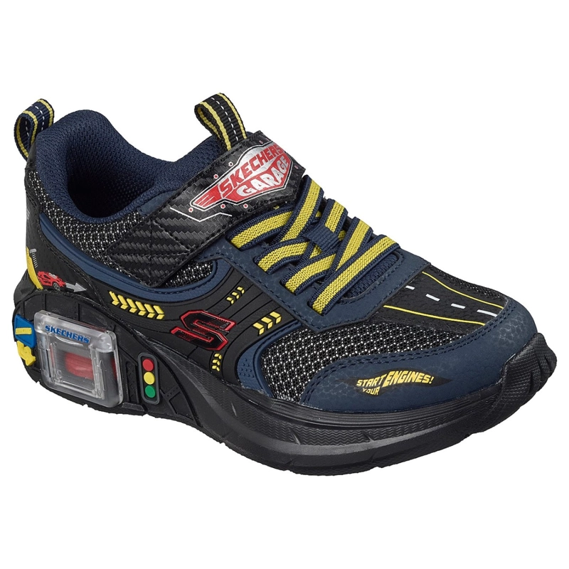 ZAPATILLAS SKECHERS NIÑO GARAGE NEGRO - 5