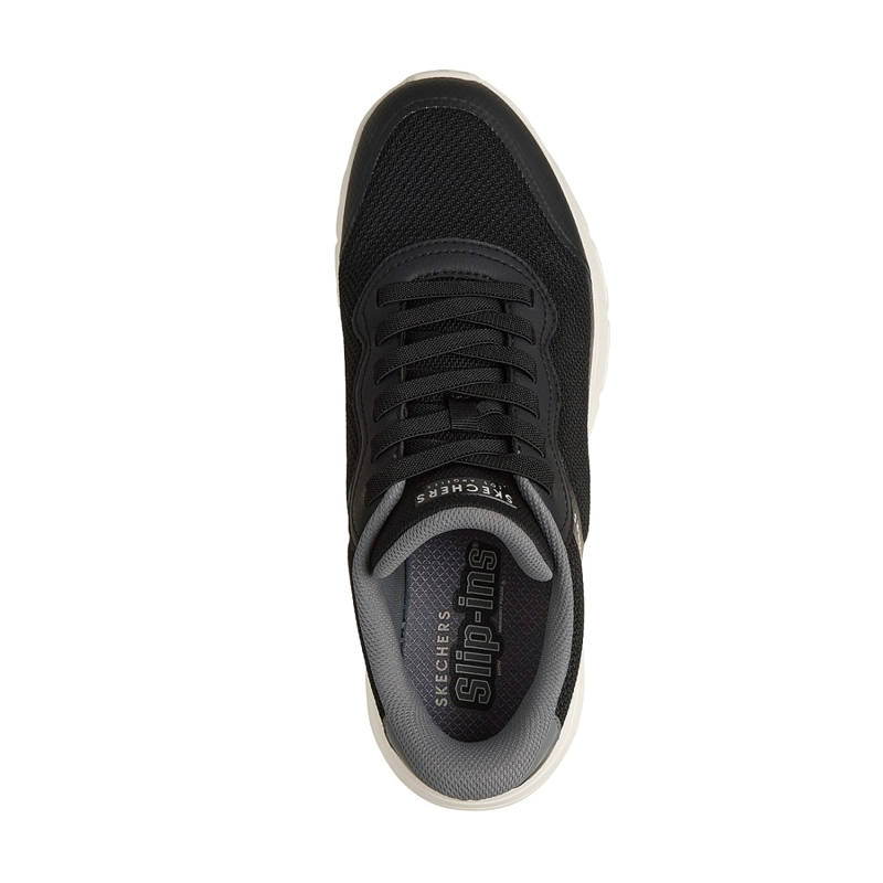 ZAPATILLAS SKECHERS HOMBRE SLIP-INS UNO FLEX NEGRO - 2