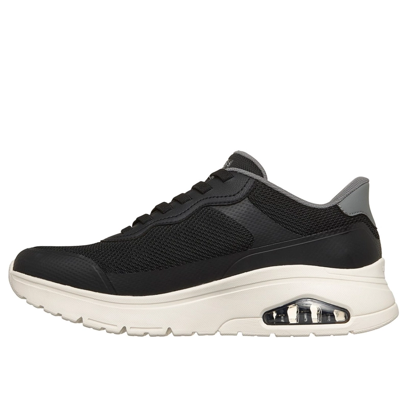 ZAPATILLAS SKECHERS HOMBRE SLIP-INS UNO FLEX NEGRO - 4