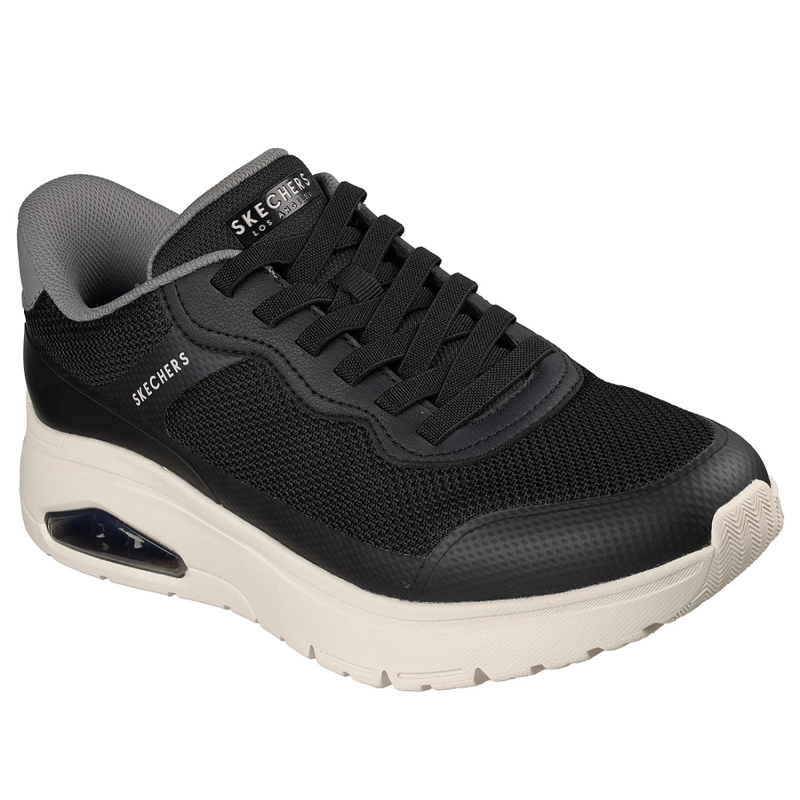 ZAPATILLAS SKECHERS HOMBRE SLIP-INS UNO FLEX NEGRO - 5
