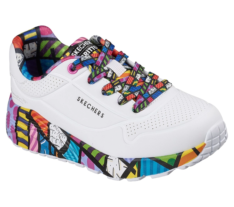 ZAPATILLAS SKECHERS NIÑA BRITTO UNO LITE BLANCO - 2