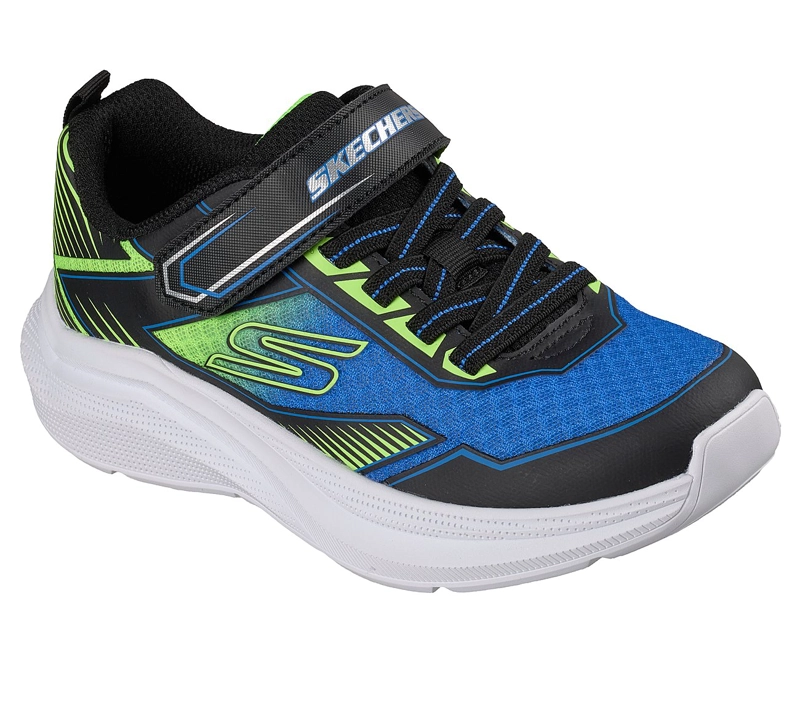 ZAPATILLAS SKECHERS NIÑO MICROSPEC VELOCITY GRID-DRIFT NEGRO - 5