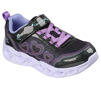 ZAPATILLAS SKECHERS NIÑA HEART LIGHTS NEGRO - 1