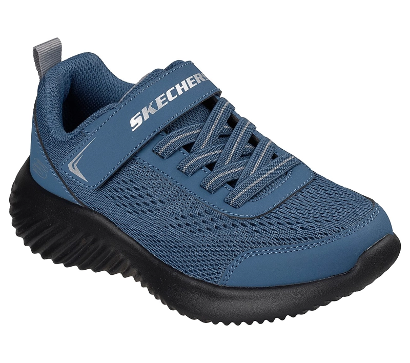 ZAPATILLAS SKECHERS NIÑO BOUNDER QUANTARUN GRIS - 2
